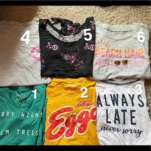 T-shirt bundle or sold Separately $7 each